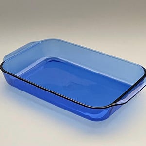 Watercolor Pyrex Cake Tin Pyrex Cobalt Blue Swirl Watercolor Pie