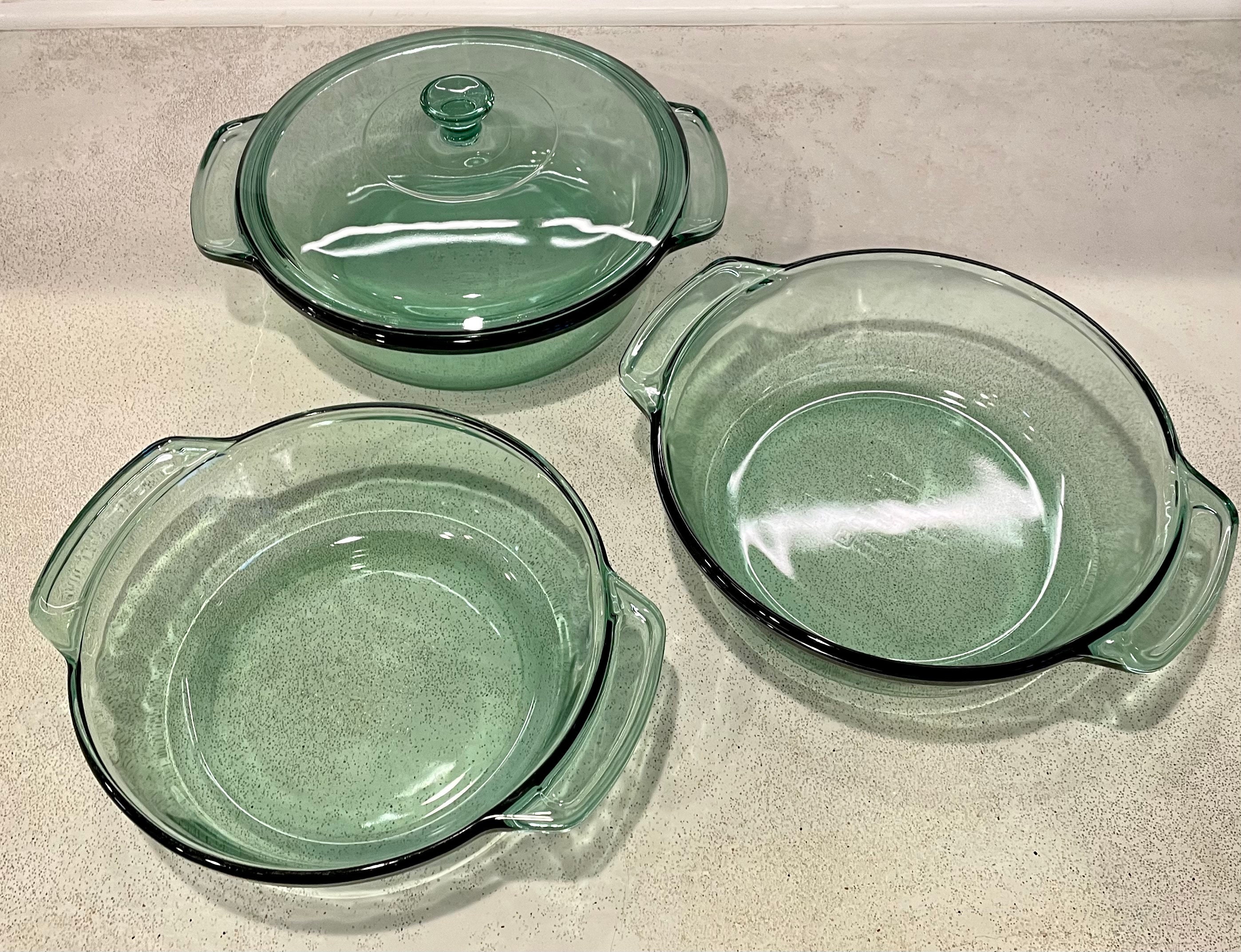 Vintage Rare Green Anchor Hocking Glass Casserole Dish 1.5 and Etsy