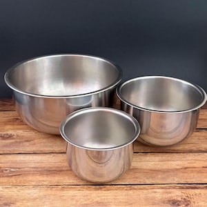 Vintage Stainless Steel Mixing Bowls - Etsy