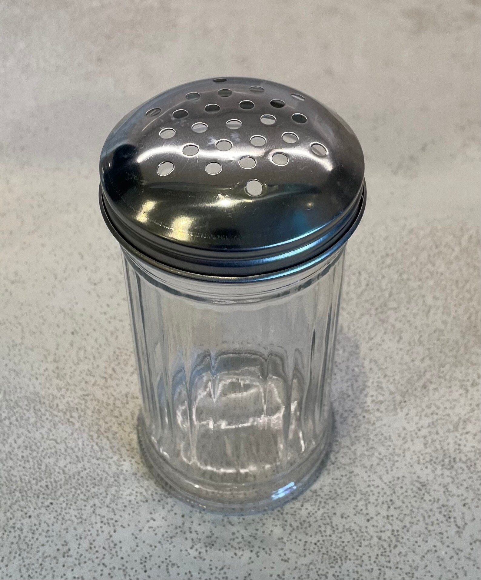 Vintage Glass Sugar Shaker With Metal Top Cute Retro Clear Etsy