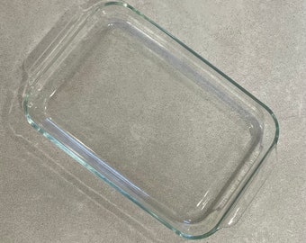 XL Vintage Pyrex 234 Baking Dish 15 X 10 X 2 Clear Glass 4 L Lasagna Pan /  Family Size Glass Casserole Baking Dish Made in the USA 