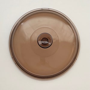 Vintage Amber Visions Lid V-5-C: Pyrex Replacement Lid for 5 Qt Dutch Oven