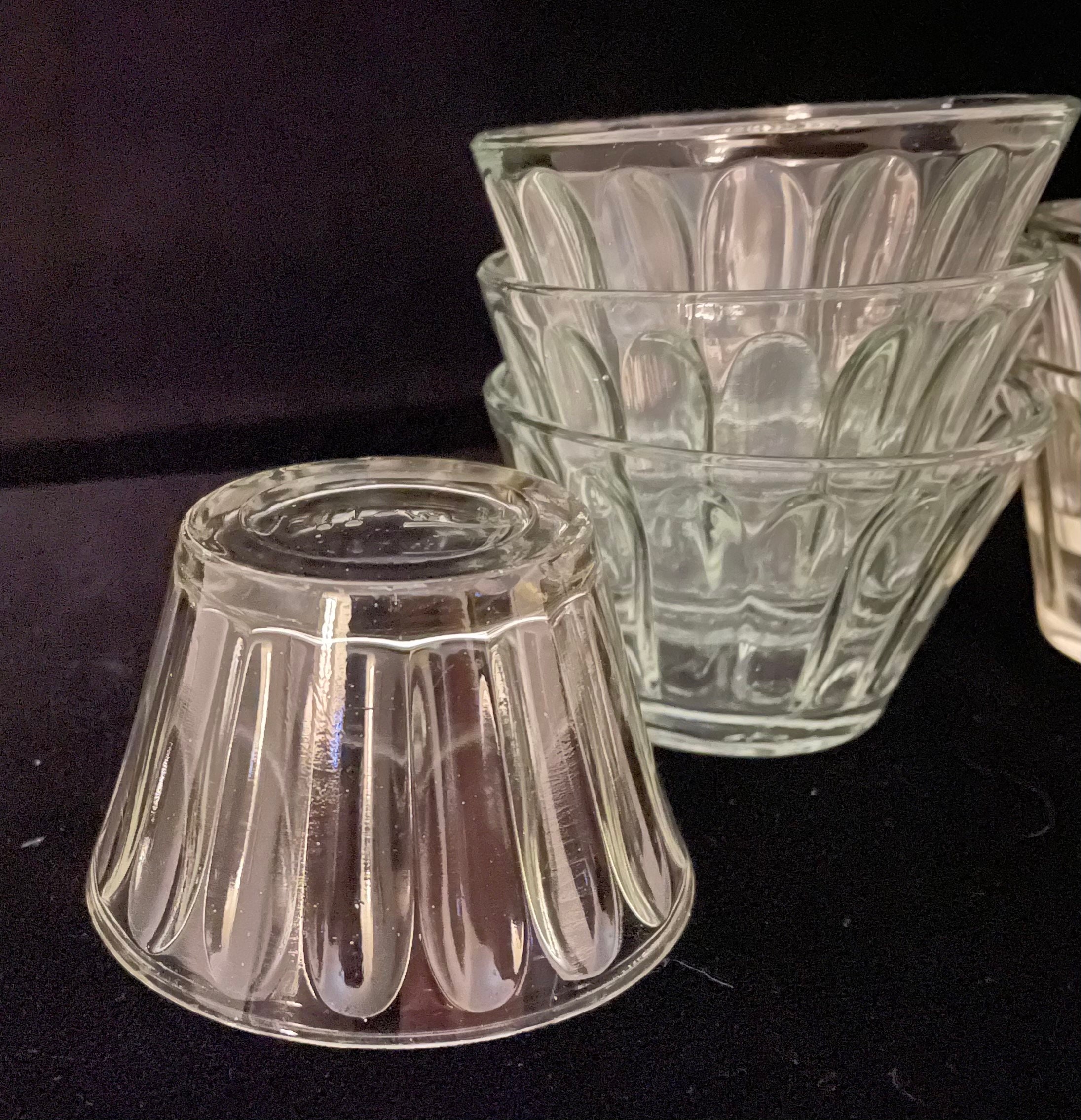Vintage Jello Shots Set of 7 Glass Jello Molds Made by Jello Etsy