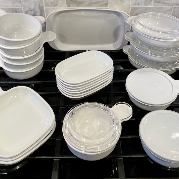 Build Your Own Corning Set Choose From Grab it Bowls, Snack-It Plates, Side Kick Plates, Oval Grab It, Serving Platter Replacements