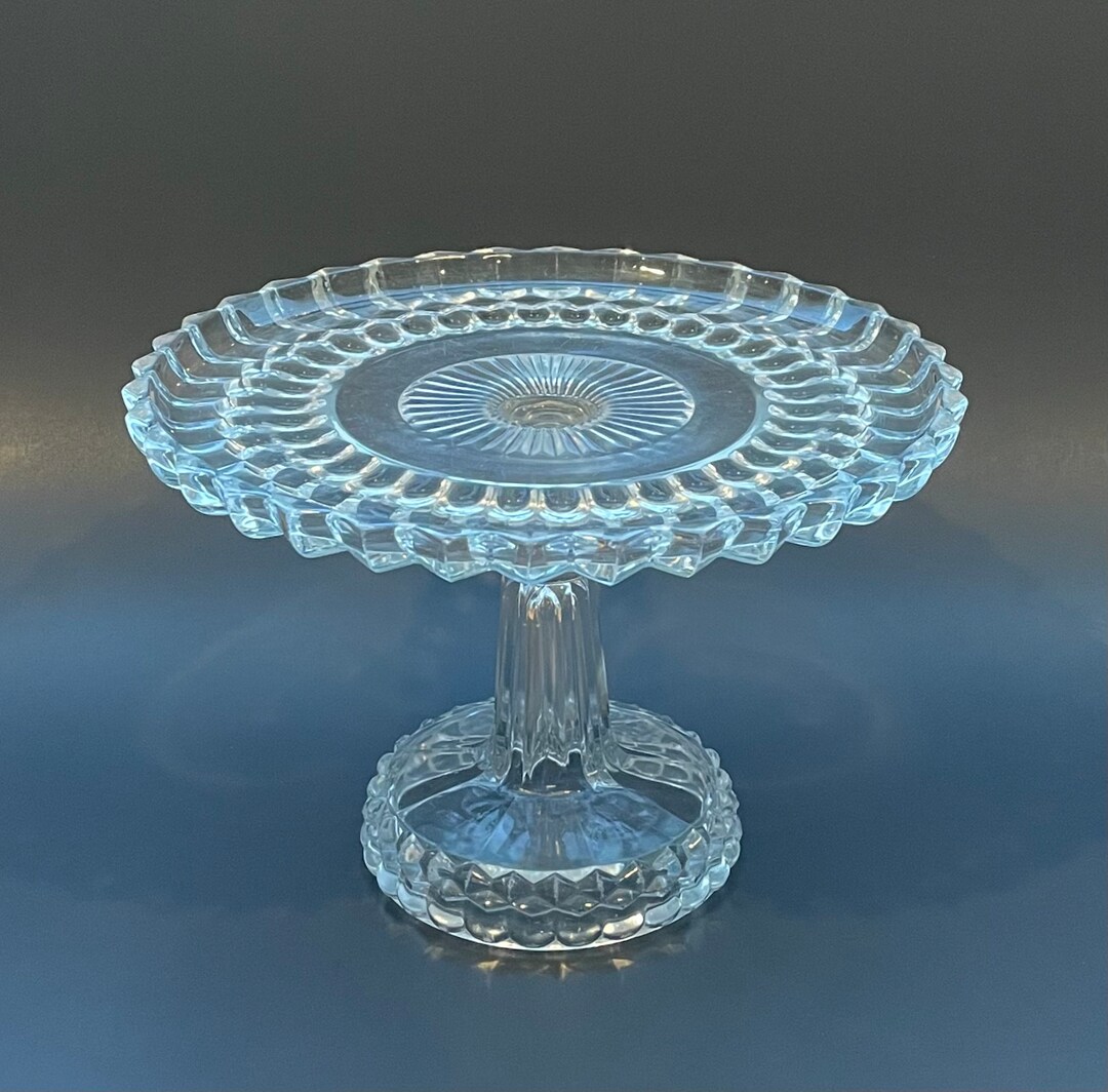 Vintage Cake Stand Pedestal Cake Stand Tall 10 1/2 X Etsy