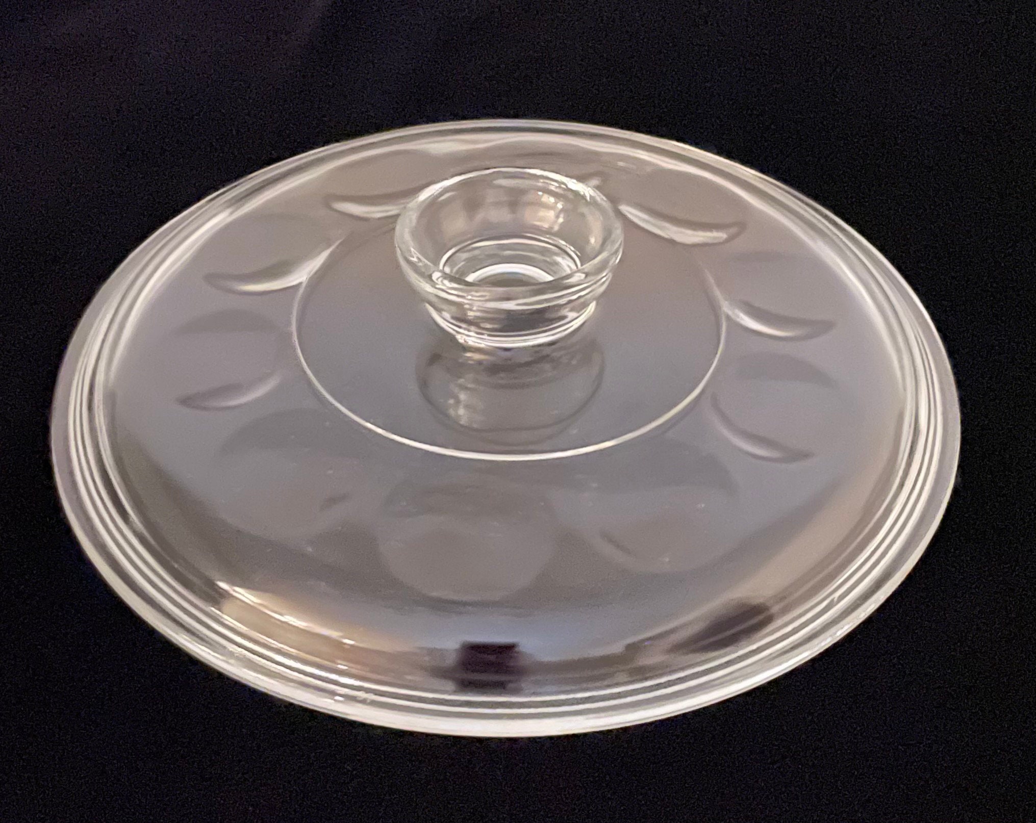 Rare Vintage Pyrex Sculpted Ovenware Clear Glass Heavy Bowl Etsy