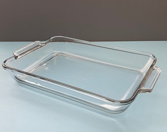 Vintage Anchor Hocking Glass Baking Dish – 9x13 Casserole, Lasagna
