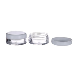 50x Clear Plastic Jars Beauty Containers Small Lip Balm Pots Makeup DIY Packaging