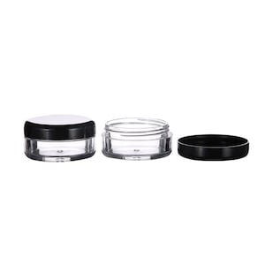 50x Clear Plastic Jars Beauty Containers Small Lip Balm Pots Makeup DIY Packaging