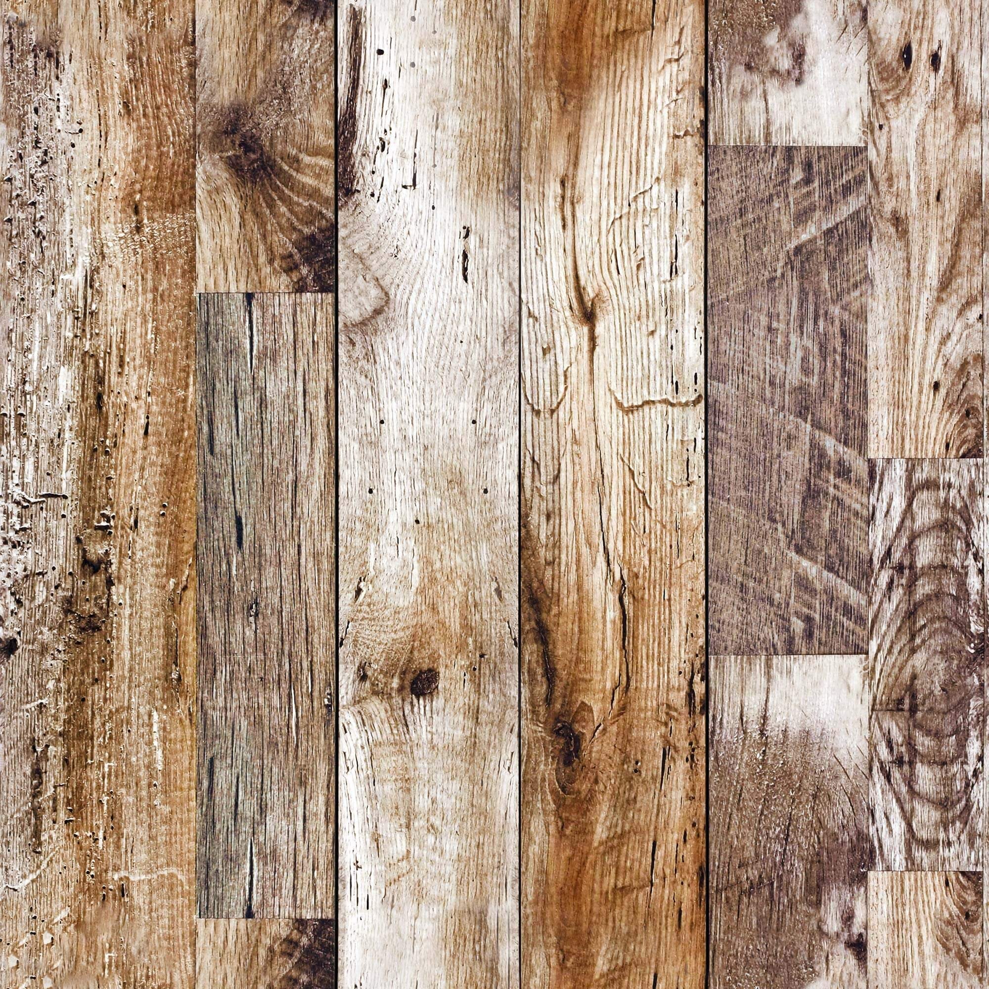 Brown Wood Peel and Stick Removable Wallpaper 7251 | Etsy