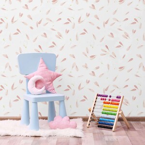 Pink Petal Peel and Stick Removable Wallpaper 5019