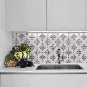 Blue Motif Peel and Stick Removable Wallpaper 4450