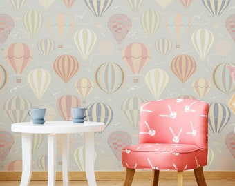 Beige balloon Peel and Stick Removable Wallpaper 7768