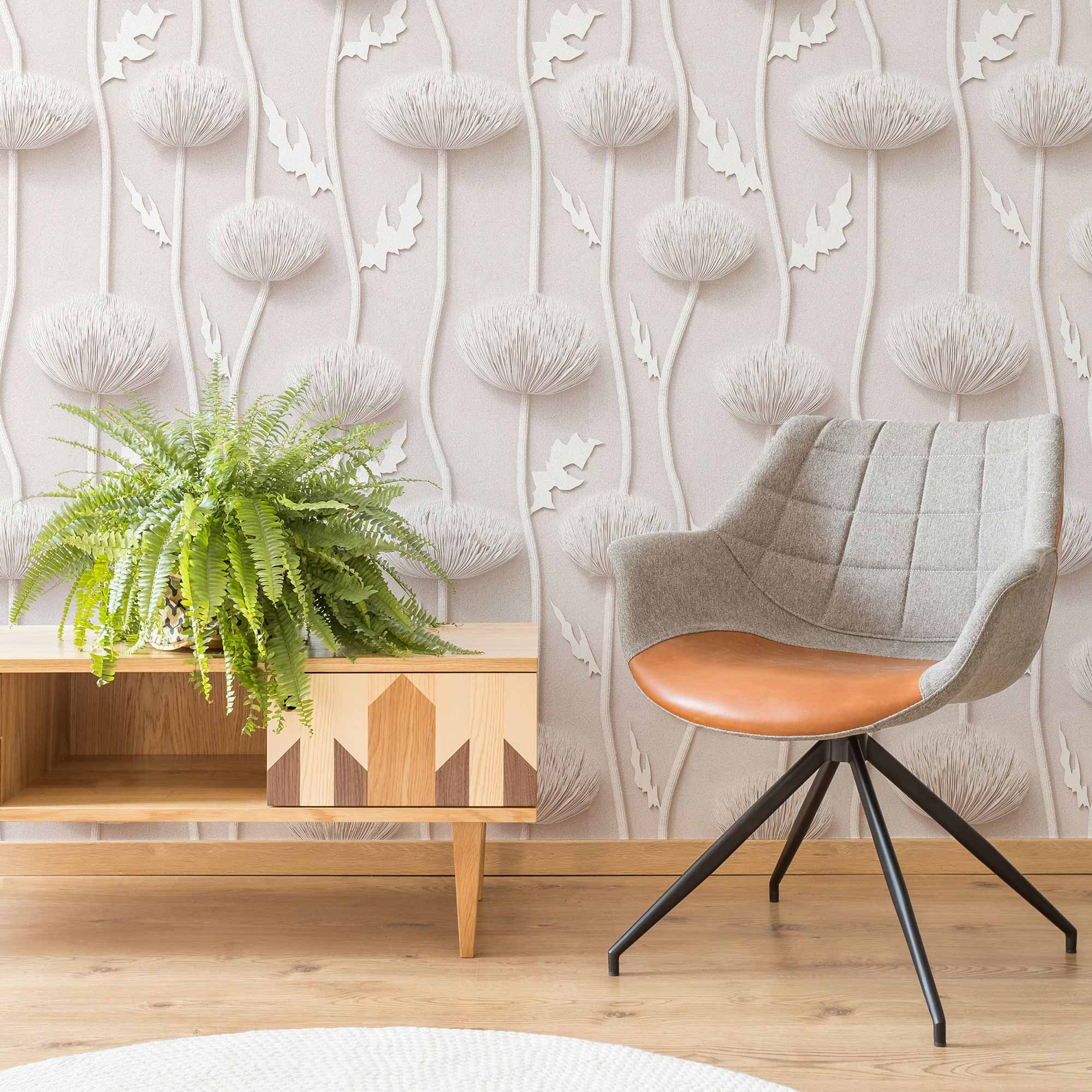 Black and White Flower Peel and Stick Removable Wallpaper 4946 Etsy