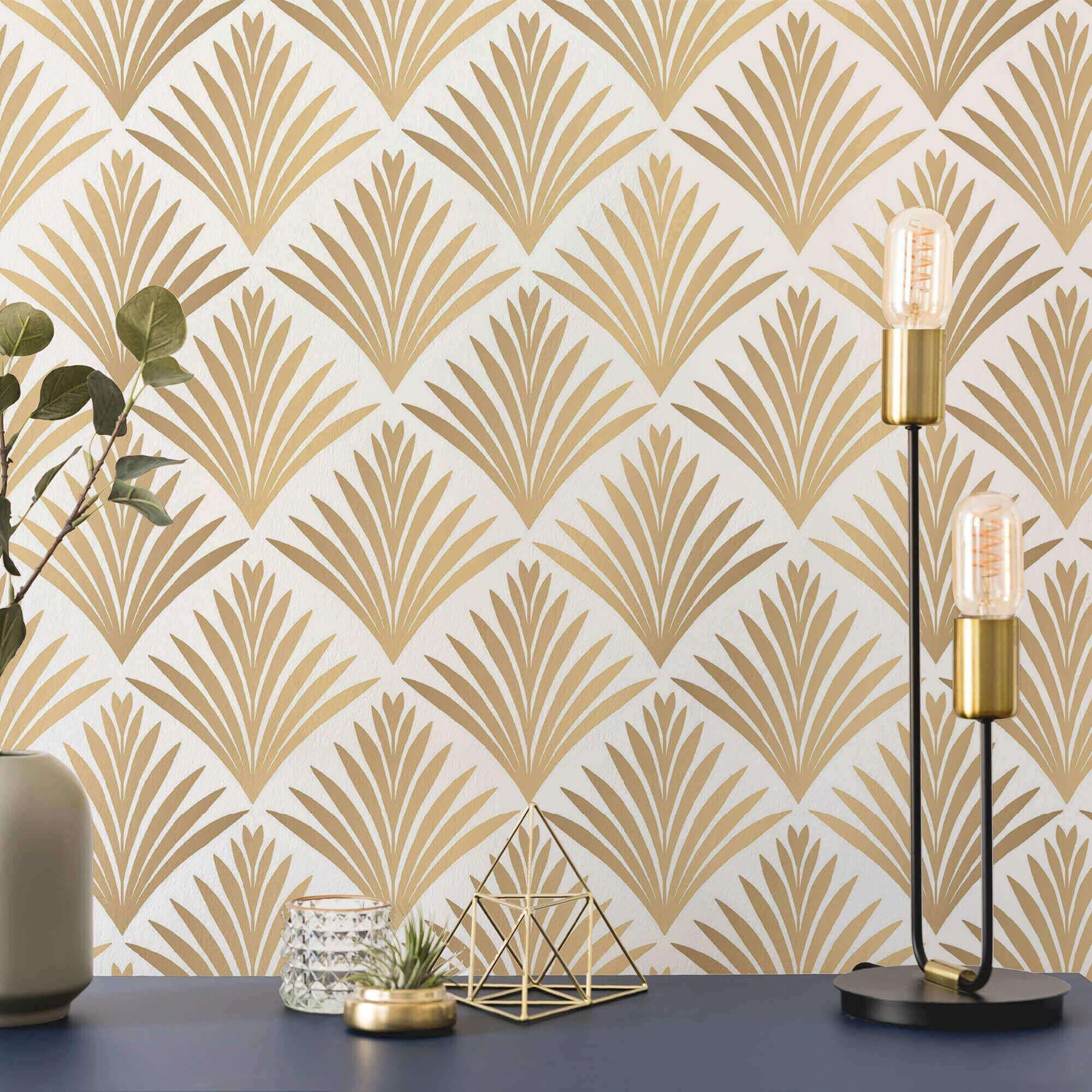 Beige Leaf Peel and Stick Removable Wallpaper 5029 - Etsy
