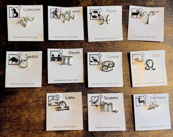 Sterling Silver Zodiac Pendants
