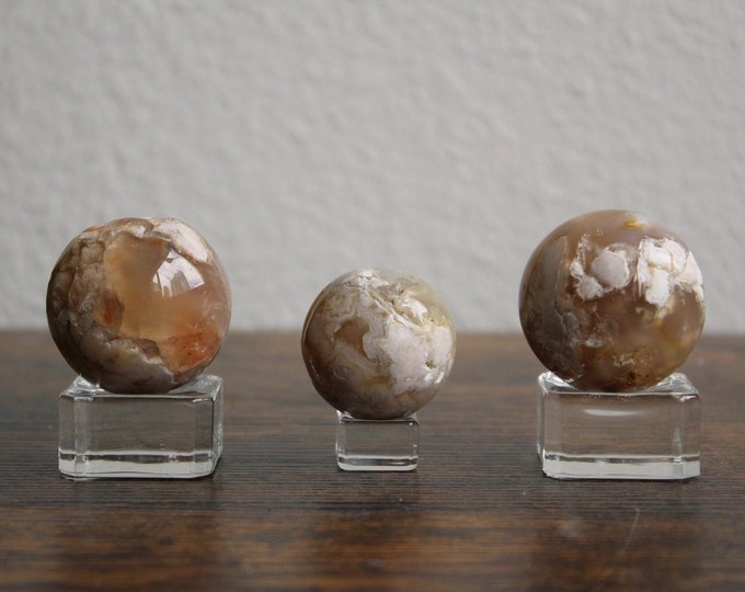 Flower Agate Sphere