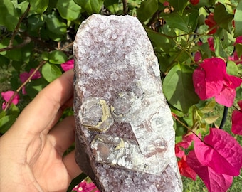 Amethyst Geode with Calcite