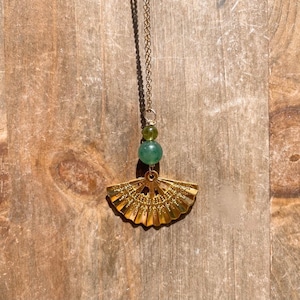 Avatar the Last Airbender Suki Inspired Aventurine Peridot Necklace