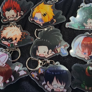 My Hero Acadamia Falling Character Keychains