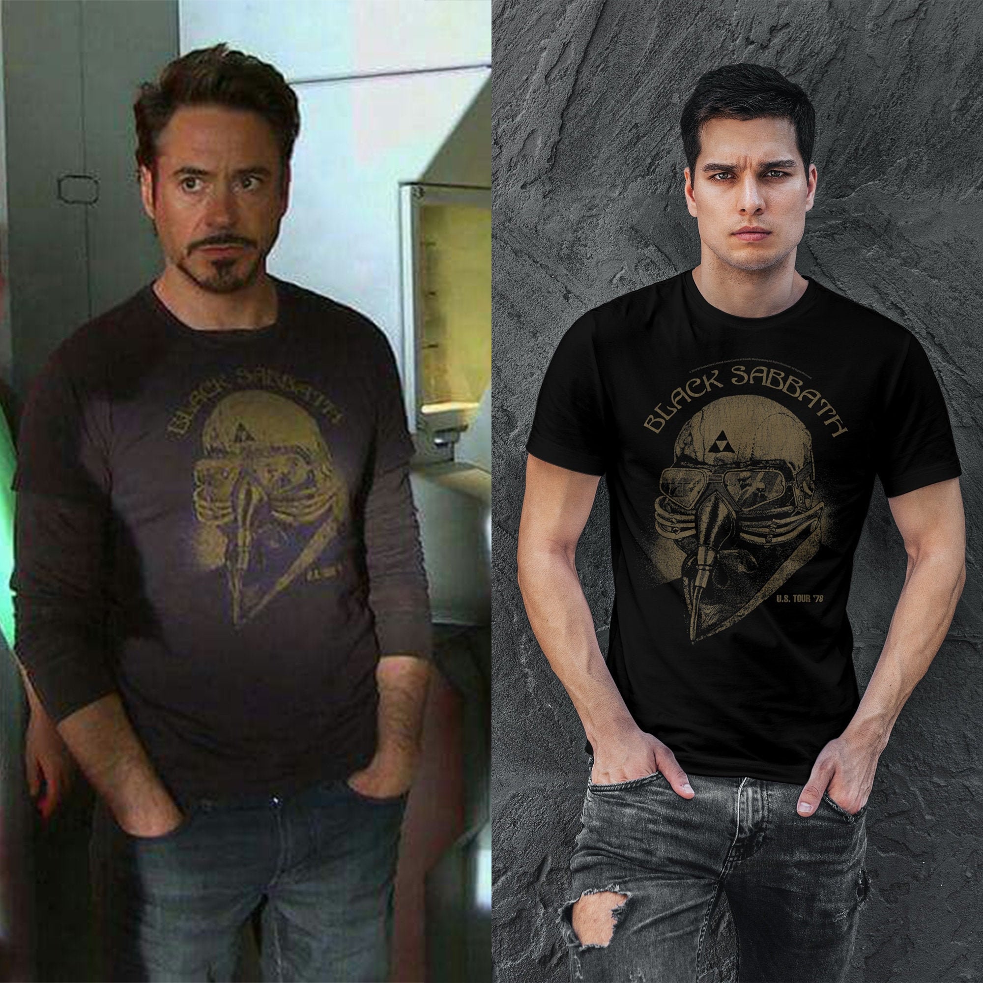 Black Sabbath Iron Man Shirt Avengers Tony Stark Tee Etsy
