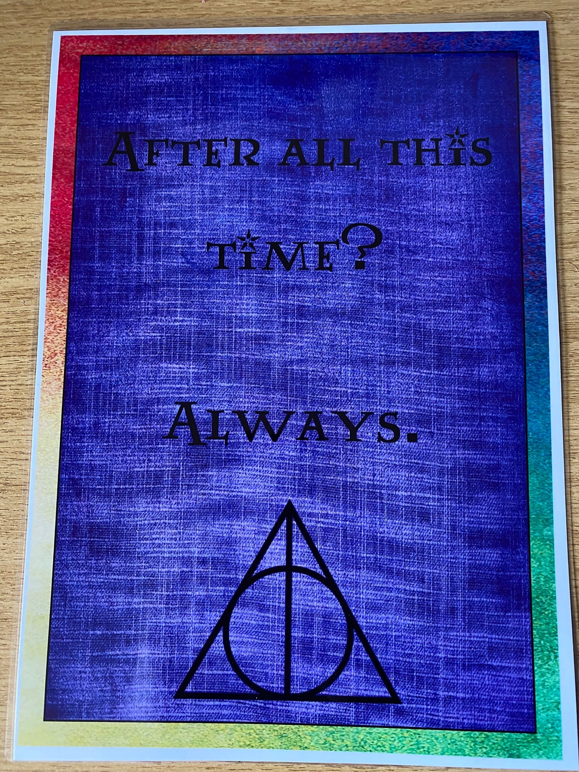 Harry Potter Always Quote Laminated A4 Print | Etsy Harry Potter Always Quote Laminated A4 Print | Etsy
