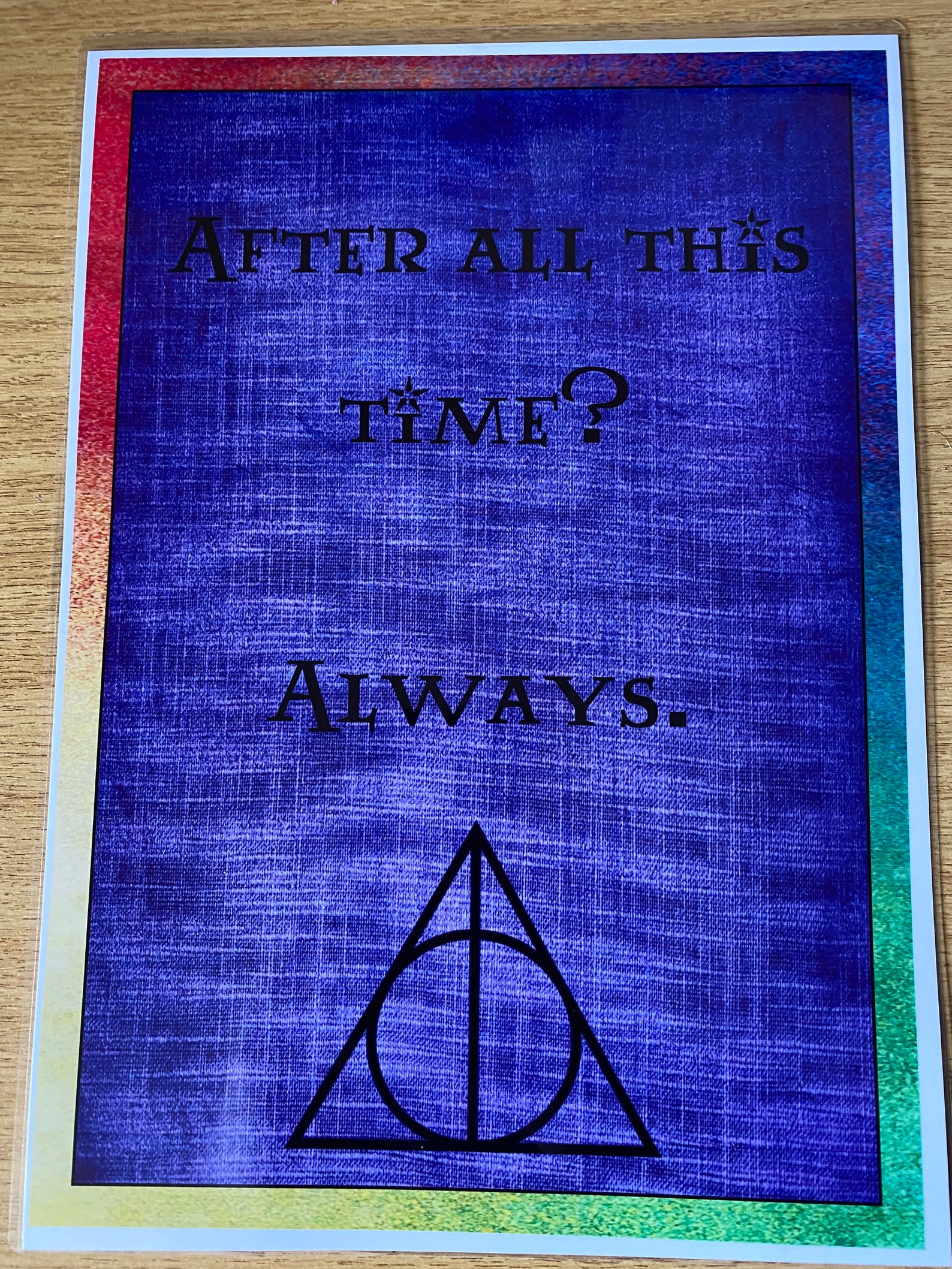 Harry Potter Always Quote Laminated A4 Print Etsy