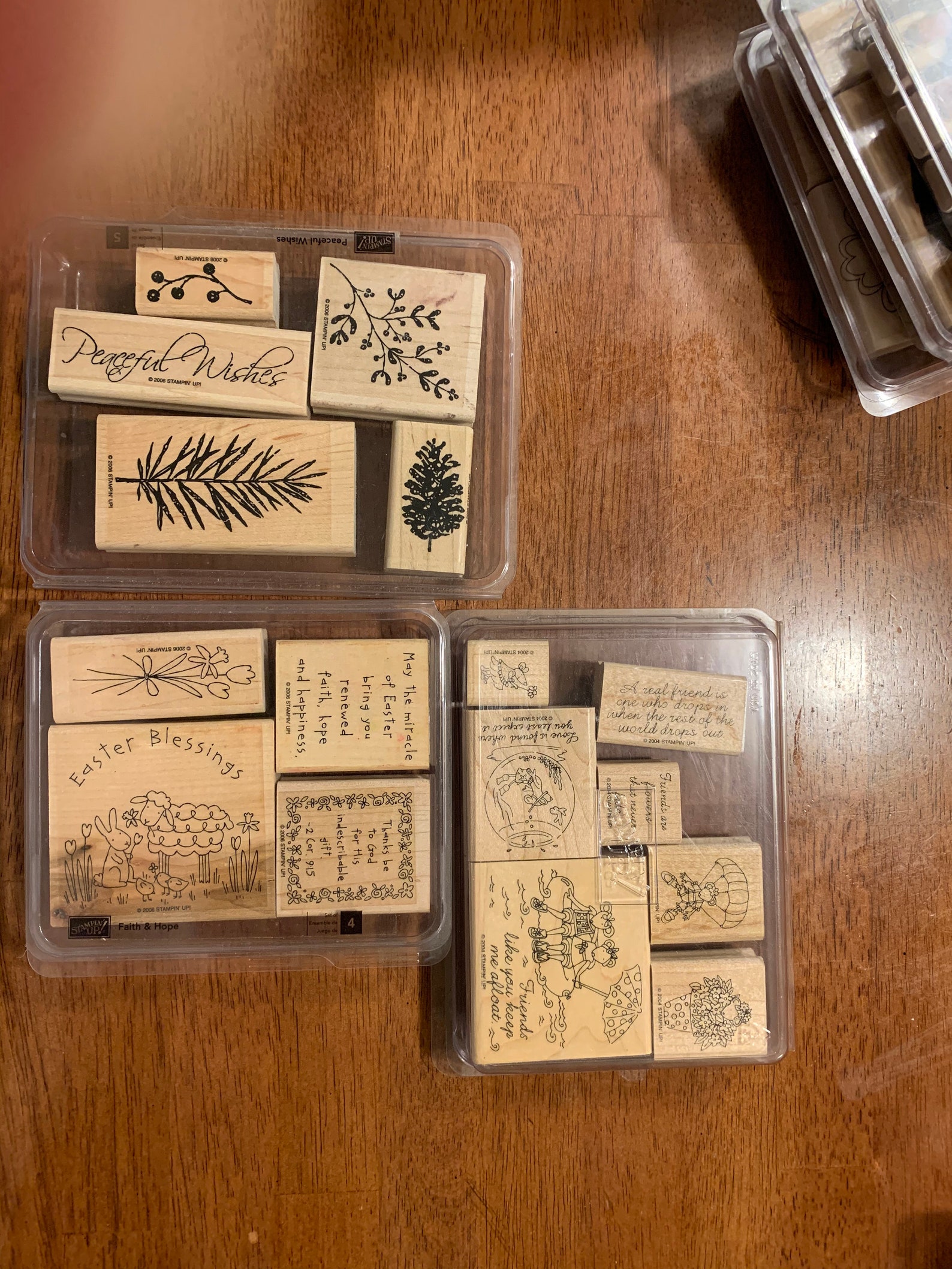 Retired Stampin' Up Stamp sets Peaceful Wishes Faith & Etsy