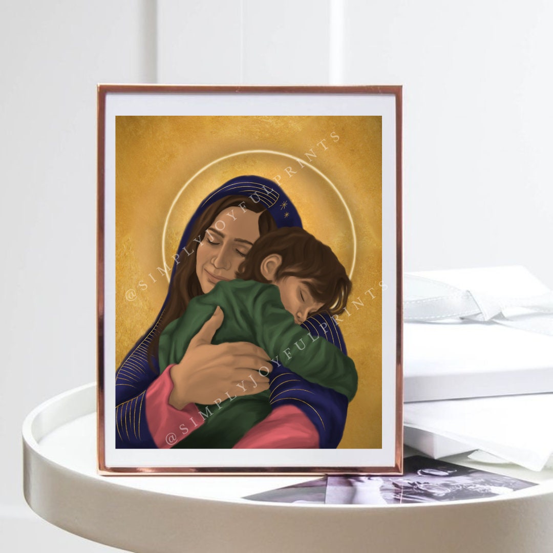 Our Lady of Perpetual Help Digital Art Print | Modern Catholic Art - Etsy