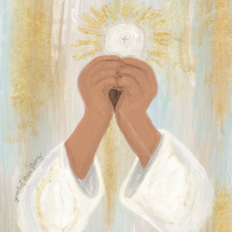 The Greatest Love Story Digital Print | Eucharist Blessed Sacrament Art ...