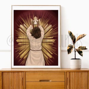 This is My Body Digital Art Print | Jesus Eucharist Communion Catholic Art Print