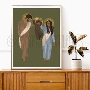 The Joy of Family Digital Print | Holy Family Digital Download Art Print