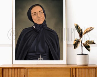 Św. Franciszka Ksawera Cabrini Cyfrowy wydruk artystyczny | Pobieranie sztuki katolickiej w wersji cyfrowej
