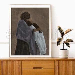 You Are Mine Digital Art Print | Jesus and Mary Magdelene Isaiah 43:1 Digital Download Art Print