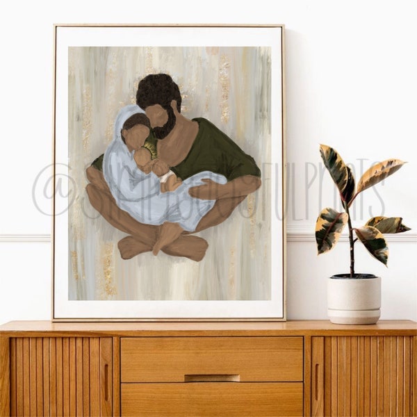 Just Be Held Holy Family Digital Download Print