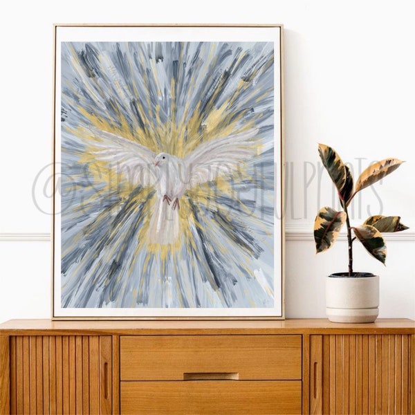 The Advocate Holy Spirit Digital Oil Painting Print