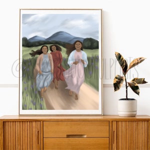 The Commission Digital Art Print | He is Risen Resurrection Easter Art Digital Download