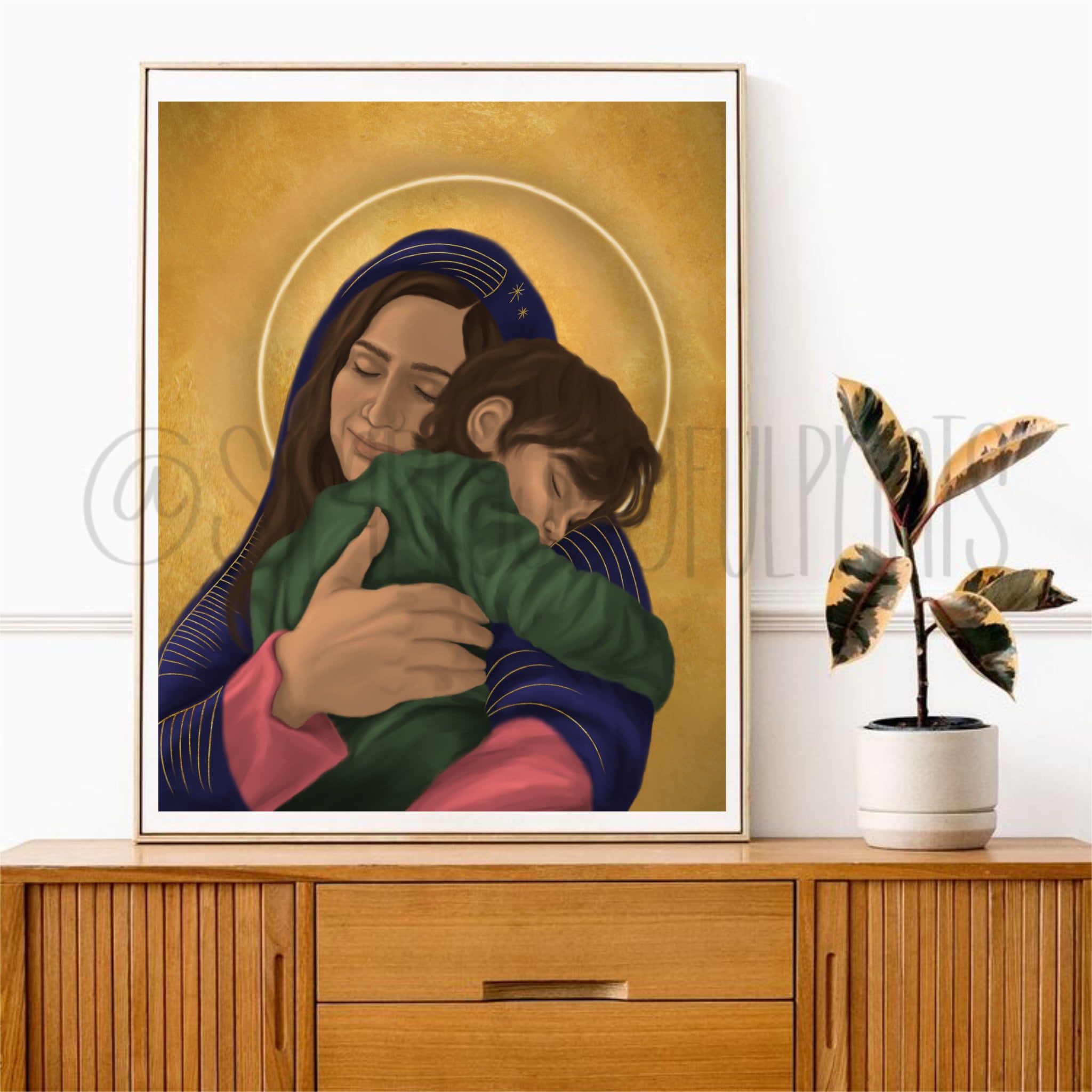 Our Lady of Perpetual Help Digital Art Print | Modern Catholic Art - Etsy