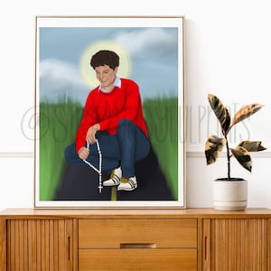Highway to Heaven Bl. Carlo Acutis Digital Art Print | Catholic Digital Download