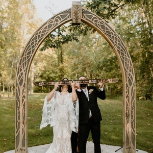 Wedding Day Shot Ski, Custom Shotski, Wedding Day Gift, Bride and Groom Gift, Wedding Present, Wood Shot ski, Custom Shotski, Just Married