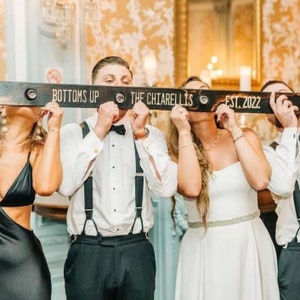 Custom Wood Wedding Shot Ski, Custom Wedding Gift, Engagement Gift, Wedding Reception, Bachelorette Bachelor Party, Custom Wedding Present