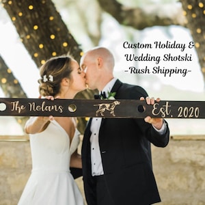 Rush My Order! Skip the Line Fee ONLY, Custom Wedding Shot Ski