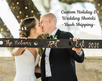 Rush My Order! Skip the Line Fee ONLY, Custom Wedding Shot Ski