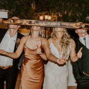 Wedding Shot Ski, Spring Wedding Reception Decor, Unity Ceremony Shots, Wedding Present, Wood Shot ski, Engagement Gift, Wedding Shot Board