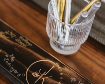 Metallic Signing Markers for Shot Ski Board