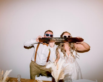 Mini Personalized Wedding Shot Ski, Unity Ceremony Items, Engagement Gift, Two person shot ski, Sign In Board, Destination Wedding Shotski