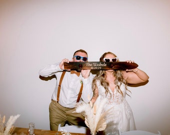Personalized Wedding Shot Ski: Engraved Unity Ceremony Shotski