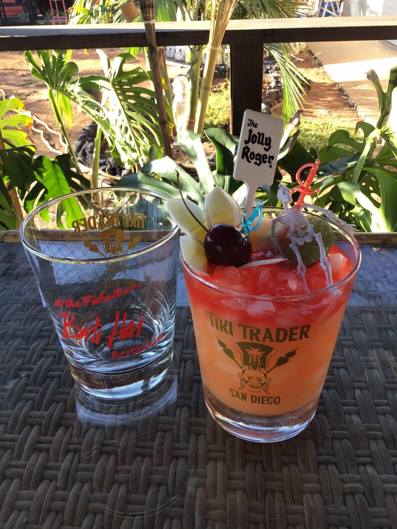 Bali Hai Premier Tiki Trader Mai Tai Glass Tiki Cocktail Etsy