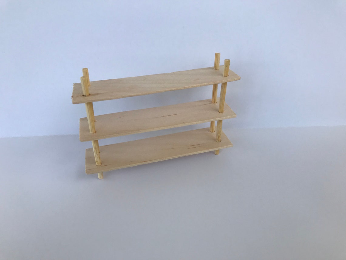 Fairy Miniature Rustic Wooden Shelf 112 Scale Perfect Etsy