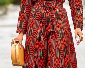 Ademola 2 piece ankara trousers pants  and jacket/ coat